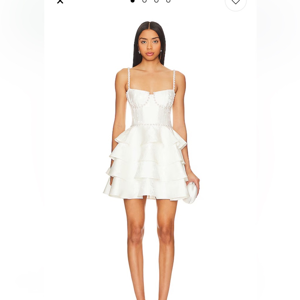 V.Chapman Luciana white mini dress